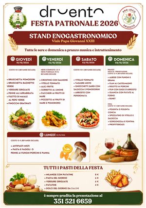 Festa Patronale Beata Vergine del Rosario | 1 - 5 Ottobre 2026