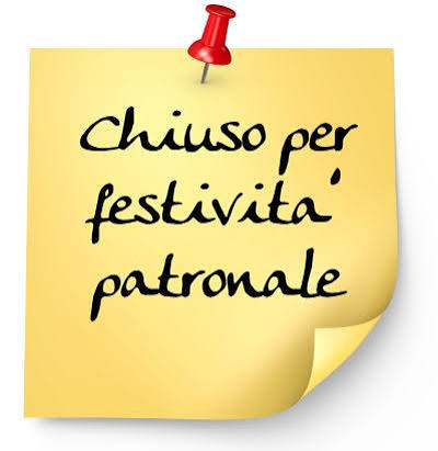 Chiusura degli Uffici Comunali lunedì 5 ottobre 2026 per la Festa Patronale